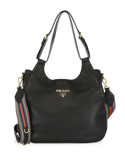 prada leather hobo bag|prada hobo bag sale.